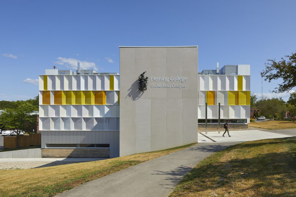 ALPOLIC MCM is used in the retrofitting of buildings like Fleming College