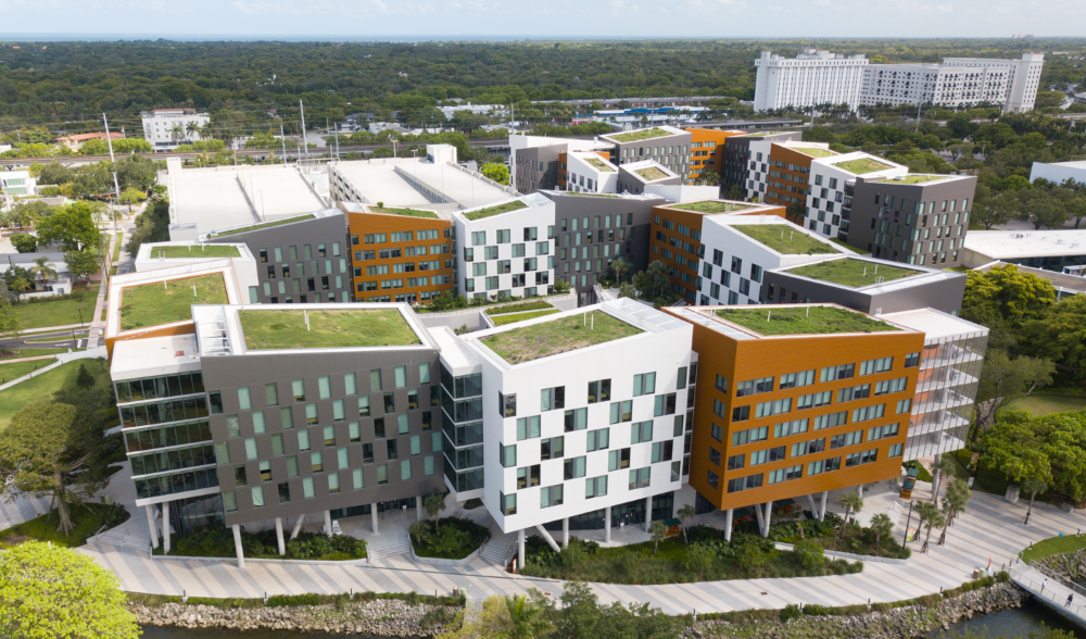 University of Miami Lakeside Village featuring ALPOLIC Timber cladding